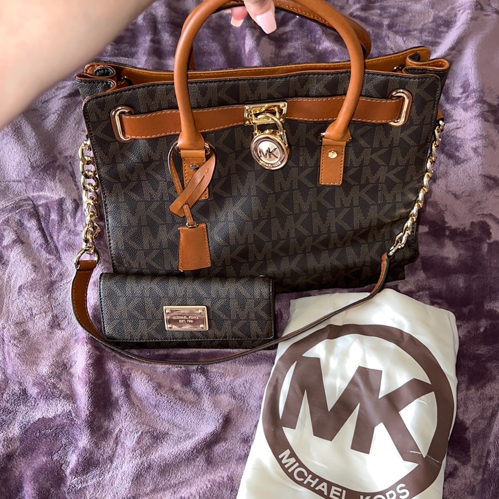 Michael Kors bag and wallet combo